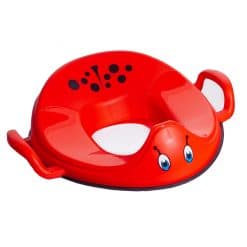 Fun toilet trainer in a ladybird design