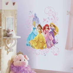 Roommates Disney Princess Stickers are the perfect gift for any little Girl that likes to play dress up with all of her favorite Disney Princesses.