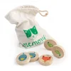 The Tender Leaf Toys Clever Cat Memory Game is a little memory game to play with friends! It has 16 printed solid wood discs