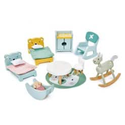 Tenderleaf Toys Childrens Bedroom is a comfy kids room, scaled and suitable for all 1:12 dolls houses, decorated in soft contemporary colours