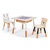 Forest Animals Kids Wooden Table & Chair Set is a gorgeous set for little ones that will look great anywhere, with cute animal chairs