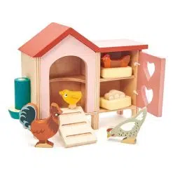 Tenderleaf Toys Chicken Coop, will help create your own farmyard fun with this super cute wooden chicken coop! Suitable for 3 years +