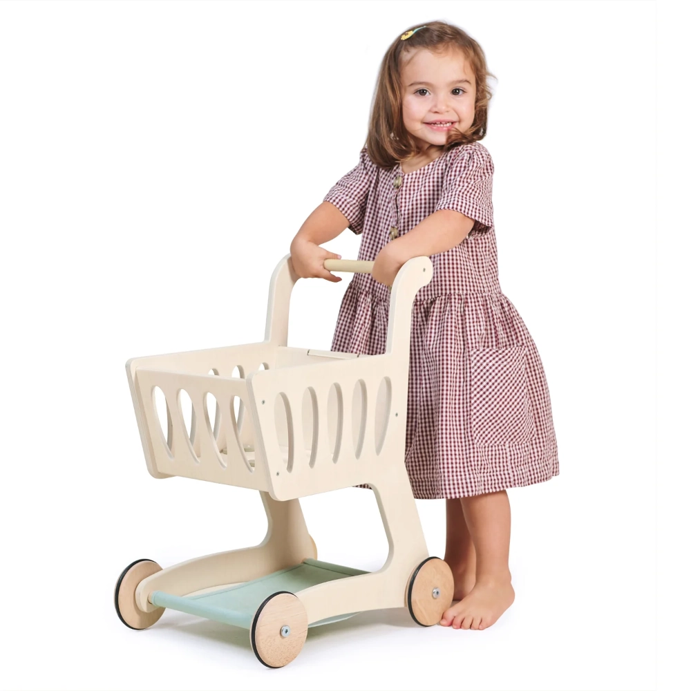 Childrens wooden trolley cart online