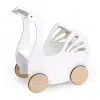 Tenderleaf Sweet Swan Dolls Pram, an elegant wooden toy pram in the shape of a swan is perfect for all outings with your doll, complete with natural wooden wheels with rubber trim