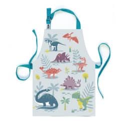 ThreadBear Dinosaur Friends Apron is a beautifully made gender neutral kids apron perfect for those who love messy and creative play.