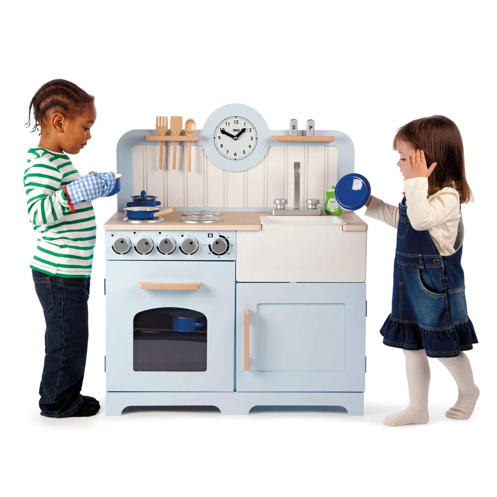 Blue on sale toy kitchen