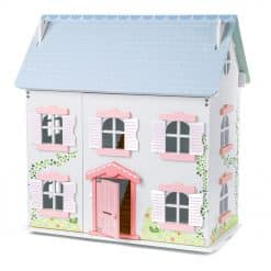ITidlo Ivy Doll House is a beautifully constructed 2-storey wooden Dollhouse featuring lift-back roof pieces for easy access to the loft,
