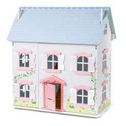 Tidlo Ivy Doll House is a beautifully constructed 2 storey wooden Dollhouse featuring lift-back roof pieces for easy access to the loft,