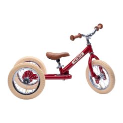 Trybike balance bike in a wonderful vintage red paintwork would be the perfect next step for your child as they go from walking to learning how to cycle. Most children will learn how to master a pedal bike within 1 or 2 hours if they are an experienced Trybike rider!