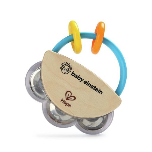 Baby Einstein Tiny Tambourine, a different take on the traditional rattle, this wood toy will be baby's first and favorite instrument