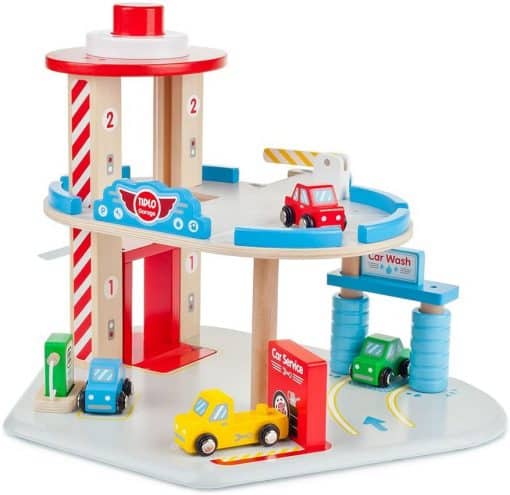 Tidlo Garage Set is a colourful wooden garage from the Tidlo range with everything young car enthusiast need for hours of pretend play fun.
